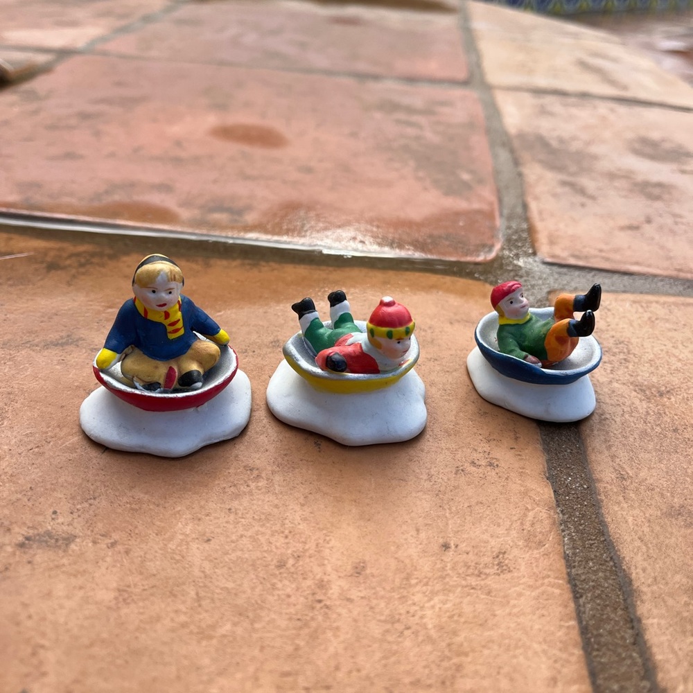 Set of 3 Lemax Christmas Figurines